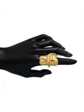 Lasso Bold Irregular Metal Ringz▪︎Gold